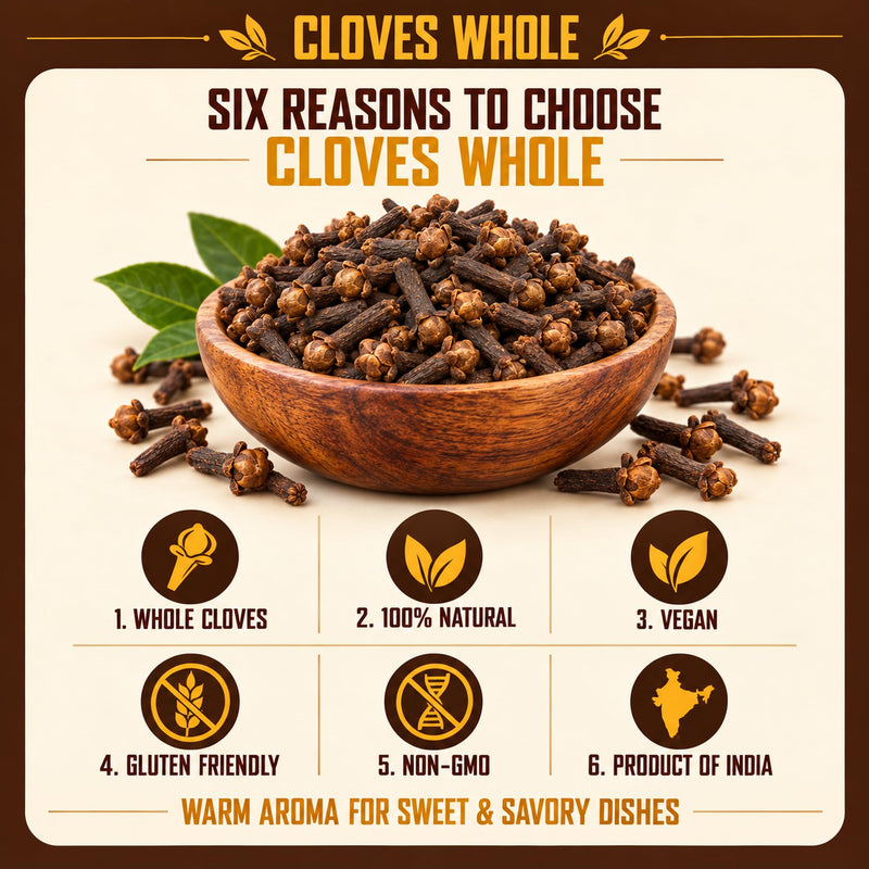 Rani Cloves Whole (Laung) 3.5oz (100g) Great for Food, Tea, Pomander Balls and Potpourri, Hand Selected, Spice ~ All Natural | NON-GMO | Kosher | Vegan