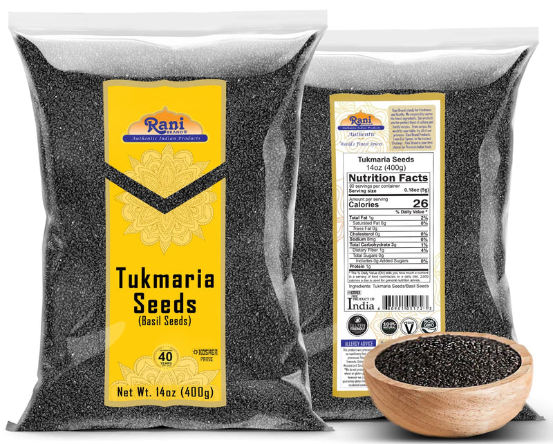 Rani Tukmaria  (Natural Holy Basil Seeds) {4 Sizes Available}