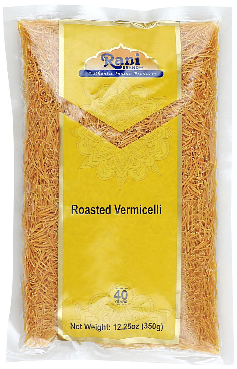 Rani Roasted Vermicelli (Wheat Noodles) 12.25oz (350g), Pack of 6 ~ All Natural | Vegan | NON-GMO | Indian Origin