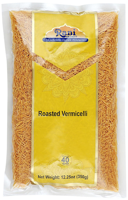 Rani Roasted Vermicelli (Wheat Noodles) 12.25oz (350g), Pack of 6 ~ All Natural | Vegan | NON-GMO | Indian Origin