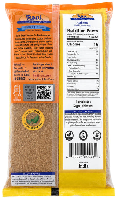 Rani Brown Sugar 32oz (2lbs) 908g ~ All Natural | Gluten Friendly | Vegan | Non-GMO | Kosher | Indian Origin