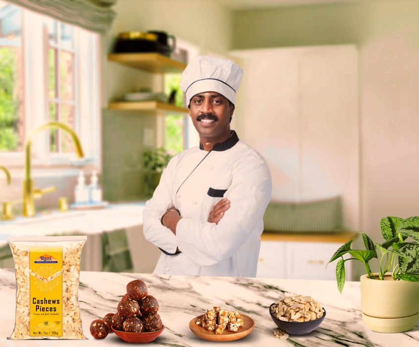 Rani Raw Cashews Halves and Pieces (uncooked, unsalted) 7oz (200g) ~ All Natural, No Preservatives | Vegan | NON-GMO | Kosher | Gluten Friendly