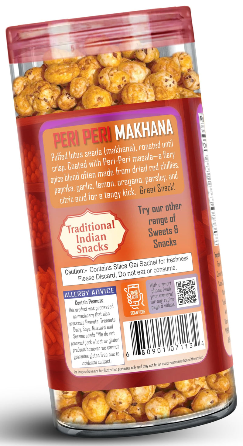 Roasted Makhana, Peri Peri Flavor - 2.6oz (75g) - Rani Brand Authentic Indian Products