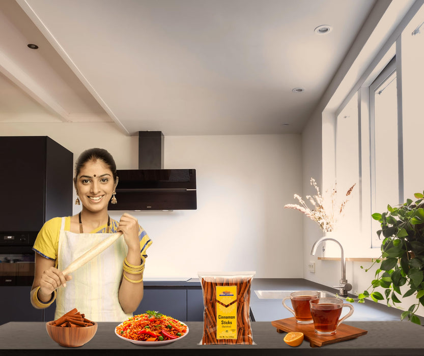 Rani Cinnamon Sticks 7oz (200g) - 36-44 Sticks - Strong Aroma, Perfect for Baking, Cooking & Beverages | 3+ Inches Length - Cassia Saigon Cinnamon from Vietnam | Kosher