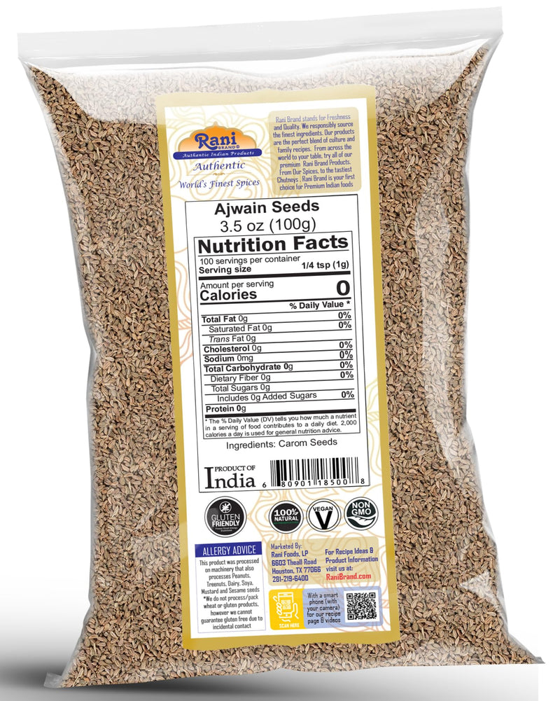 Rani Ajwain Seeds (Carom Bishops Weed) Spice Whole {9 Sizes Available}
