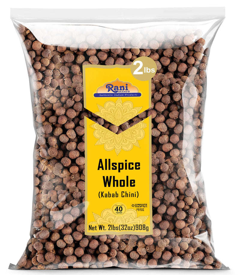 Rani Allspice (Kabab Chini) Whole Spice 32oz (2lbs) 908g ~ All Natural | Vegan | Gluten Friendly | NON-GMO | Kosher | Product of Jamaica