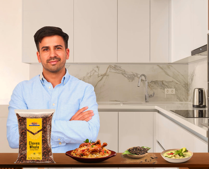 Rani Cloves Whole (Laung) 14oz (400g) Great for Food, Tea, Pomander Balls and Potpourri, Hand Selected, Spice ~ All Natural | NON-GMO | Kosher | Vegan