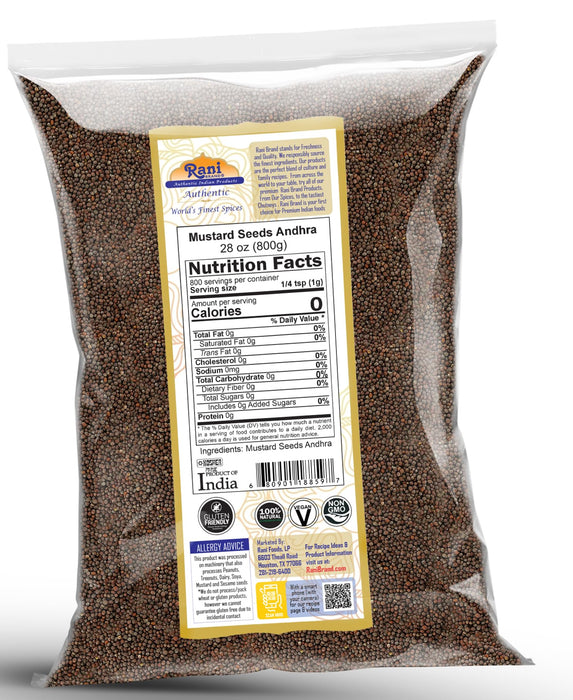 Rani Andra Mustard Seeds (Rai Sarson) {3 Sizes Available}
