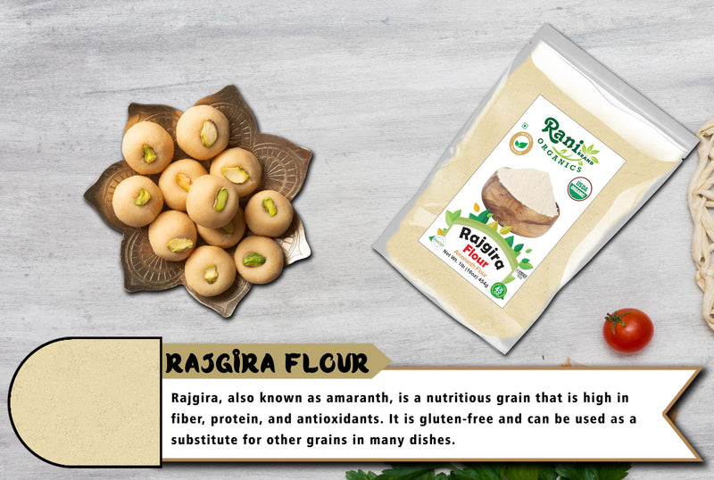 Rani Organic Rajgara Flour (Amaranth Flour) 16oz (1lb) 454g ~ All Natural | Vegan | Gluten Friendly | NON-GMO | Kosher | Indian Origin | USDA Organic Certified
