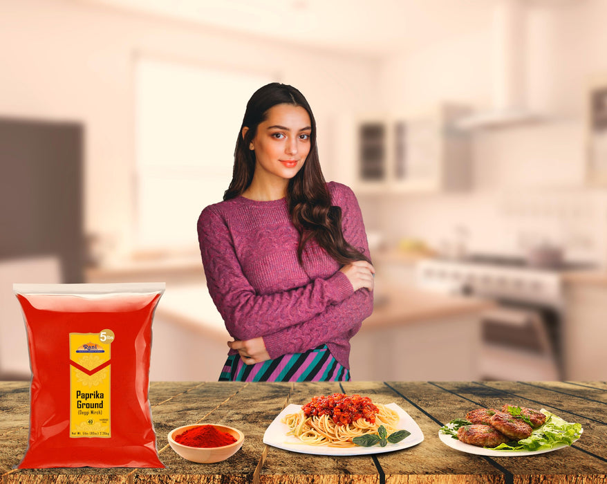 Rani Paprika (Deggi Mirch, Low Heat) Spice Powder, Ground 80oz (5lbs) 2.27kg Bulk ~ All Natural, Salt-Free | Vegan | No Colors | Gluten Friendly | NON-GMO | Kosher | Indian Origin