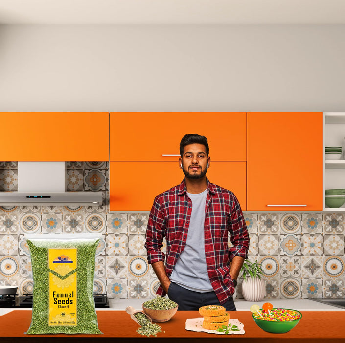 Rani Fennel Seeds (Saunf Sabut) Whole Spice 28oz (800g) All Natural ~ Gluten Friendly | NON-GMO | Kosher | Vegan | Indian Origin