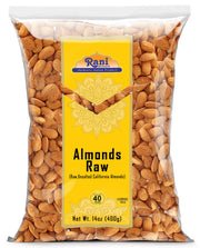 Rani Almonds, Raw Whole With Skin 14oz