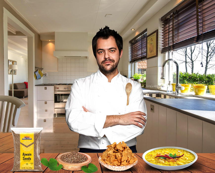 Rani Ajwain Seeds (Carom Bishops Weed) Spice Whole 3.5oz (100g) ~ Natural | Vegan | Gluten Friendly | NON-GMO | Kosher | Indian Origin