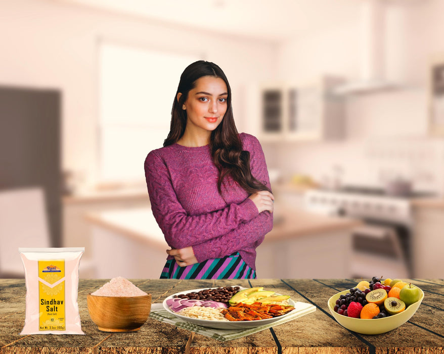 Rani Sindhav Namak (Rock Salt) Powder 3.5oz (100g) ~ Unrefined, Pure and Natural | Vegan | Gluten Friendly | NON-GMO | Kosher | Indian Origin