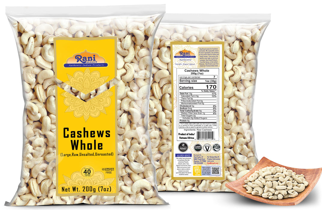Rani Cashews Whole {5 Sizes Available}