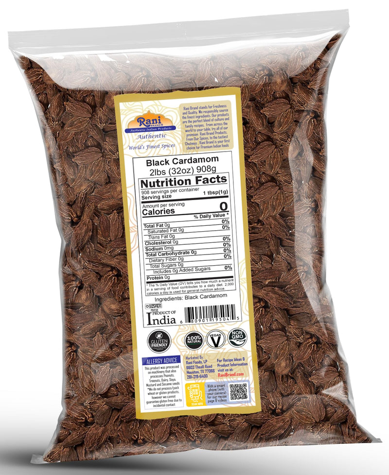 Rani Black Cardamom (Kali Elachi) {6 Sizes Available}