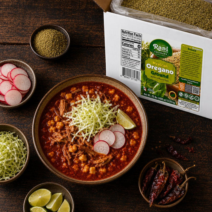 Rani Mexican Oregano Ground (Authentic Mexican Herb) 400oz (25lbs) 11.34kg Bulk Box ~ All Natural | Gluten Free | NON-GMO | Kosher | Vegan | Sodium Free | Product of Mexico