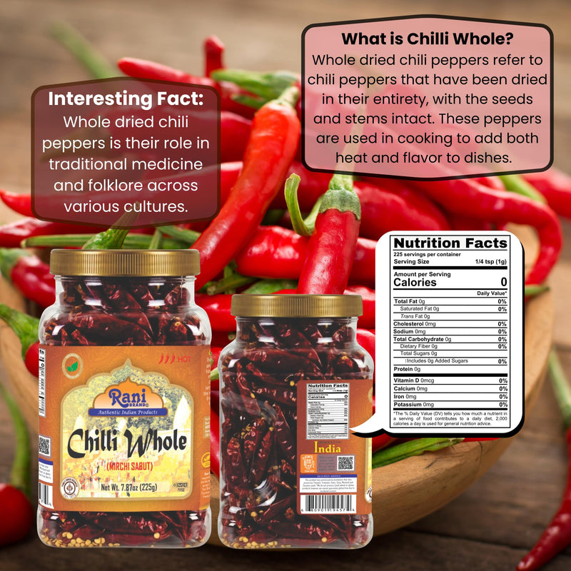 Rani Red Chilli Whole {5 Sizes Available}
