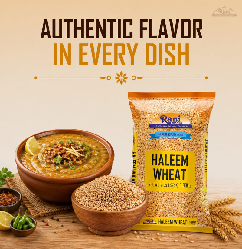 Rani Haleem Wheat 32oz (2lbs) 908g ~ All Natural | Vegan | Gluten Friendly | NON-GMO | Kosher | Indian Origin