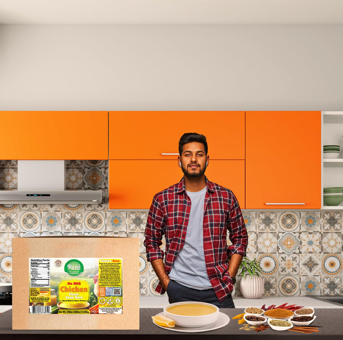 Rani Premium Chicken Base (Special Blend for Soup or Gravies) 400oz (25lbs) 11.36kg Bulk Box ~ All Natural | Gluten Friendly | NON-GMO | Kosher | Vegan | Product of USA