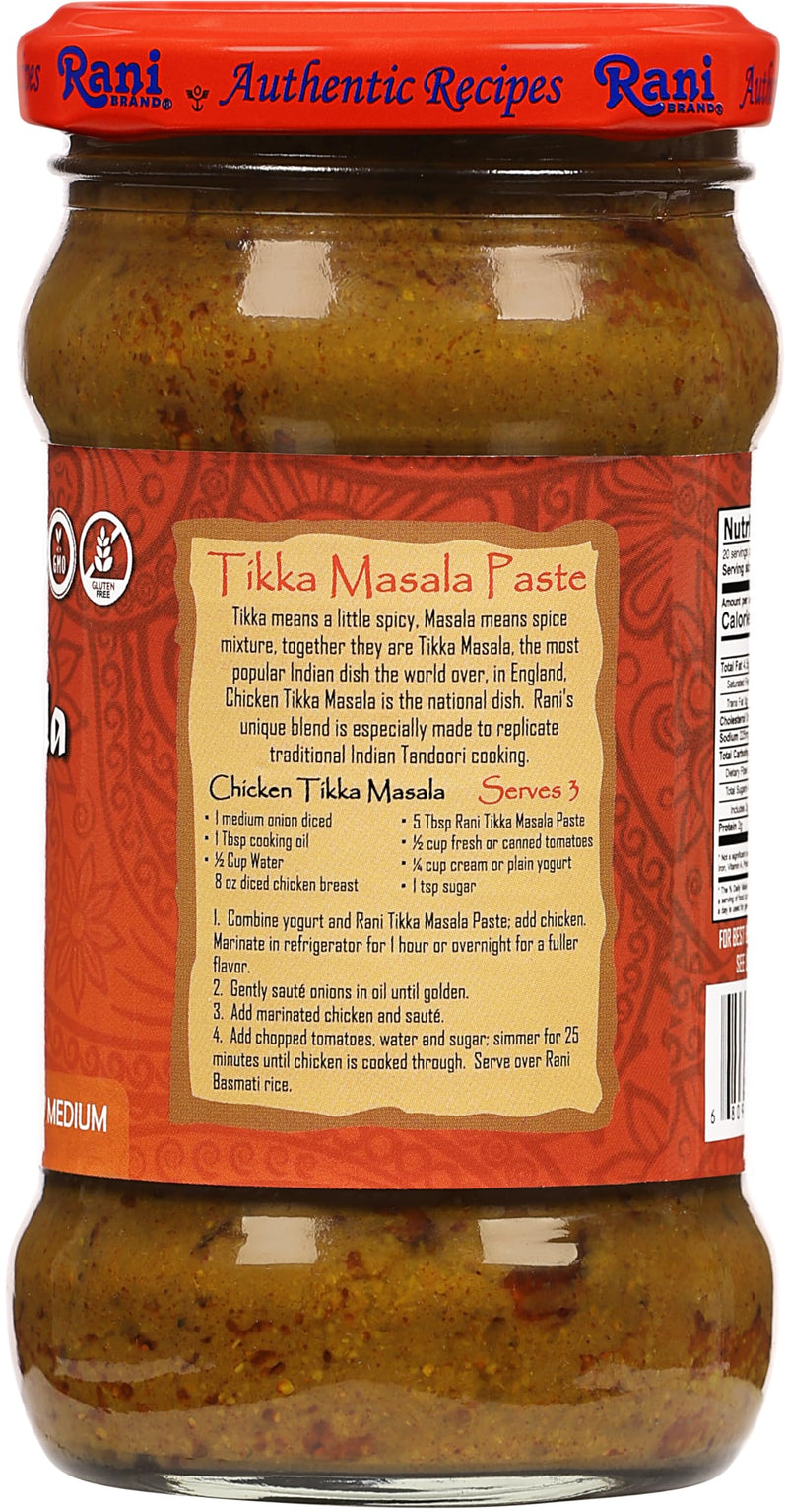 Rani Tikka Masala Cooking Spice Paste 10.5oz (300g) Glass Jar, Pack of 5+1 FREE ~ No Colors | All Natural | NON-GMO | Kosher | Vegan | Gluten Free