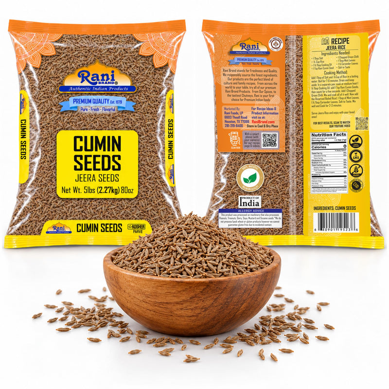 Rani Cumin Seeds Poly {5 Sizes Available}