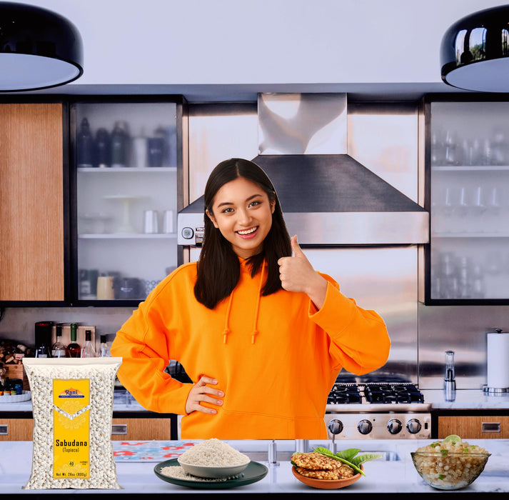 Rani Sabudana (Tapioca / Sago) Pearls 28oz (800g) ~ All Natural | Vegan | No Colors | NON-GMO | Kosher | Indian Origin