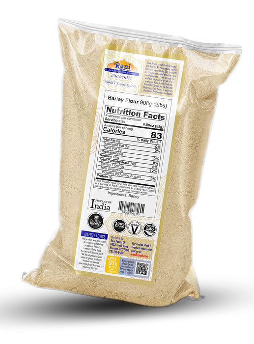 Rani Barley (Jav) Flour 32oz (2lbs) 907g ~ All Natural | Gluten Friendly | Stone Ground | Vegan | NON-GMO | Kosher