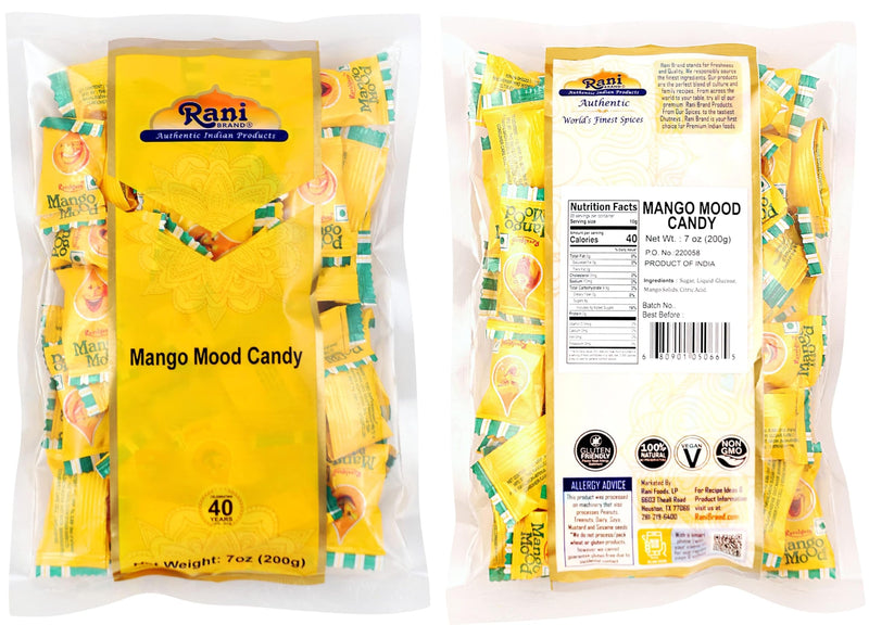 Rani Assorted Candies 7oz (200g) Pack of 6, Cola, Kachi Kerry, Kala Khatta, Tamarind, Pineapple, Mango Mood Candy ~ Indian Tasty Treats | Vegan | Gluten Friendly | NON-GMO | Indian Origin
