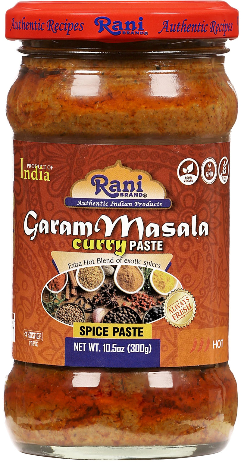 Rani Garam Masala Curry Spice Paste 10.5oz (300g) Glass Jar, Pack of 5+1 FREE ~ No Colors | NON-GMO | Kosher | Vegan | Gluten Free | Indian Origin