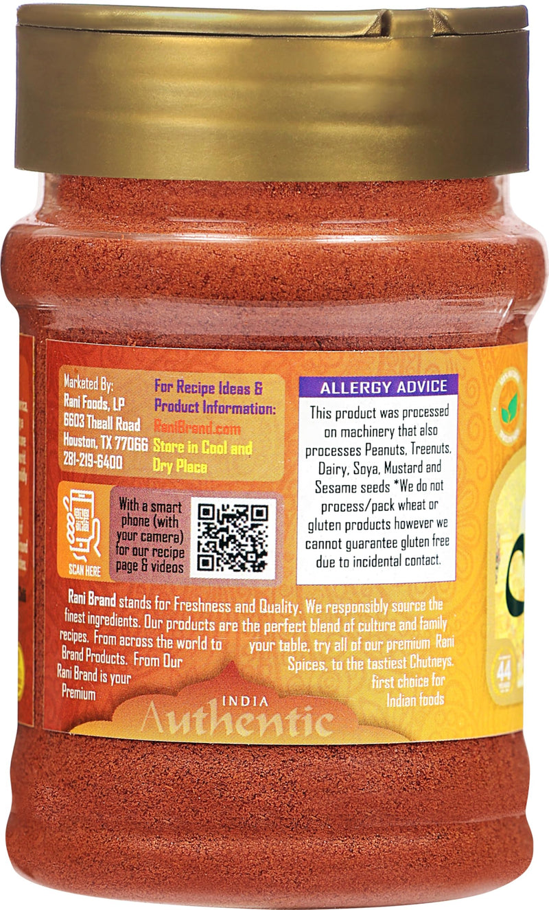 Rani Chilli Powder (Mirchi) Ground Indian Spice 3oz (85g) PET Jar ~ All Natural | Salt-Free | Vegan | No Colors | Gluten Friendly | NON-GMO | Kosher