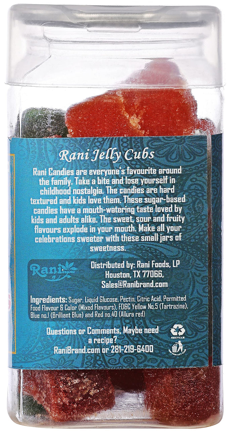 Rani Jelly Cubes 5.25oz (150g) Vacuum Sealed, Easy Open Top, Resealable Container ~ Indian Tasty Treats | Vegan | Gluten Friendly | NON-GMO | Indian Origin