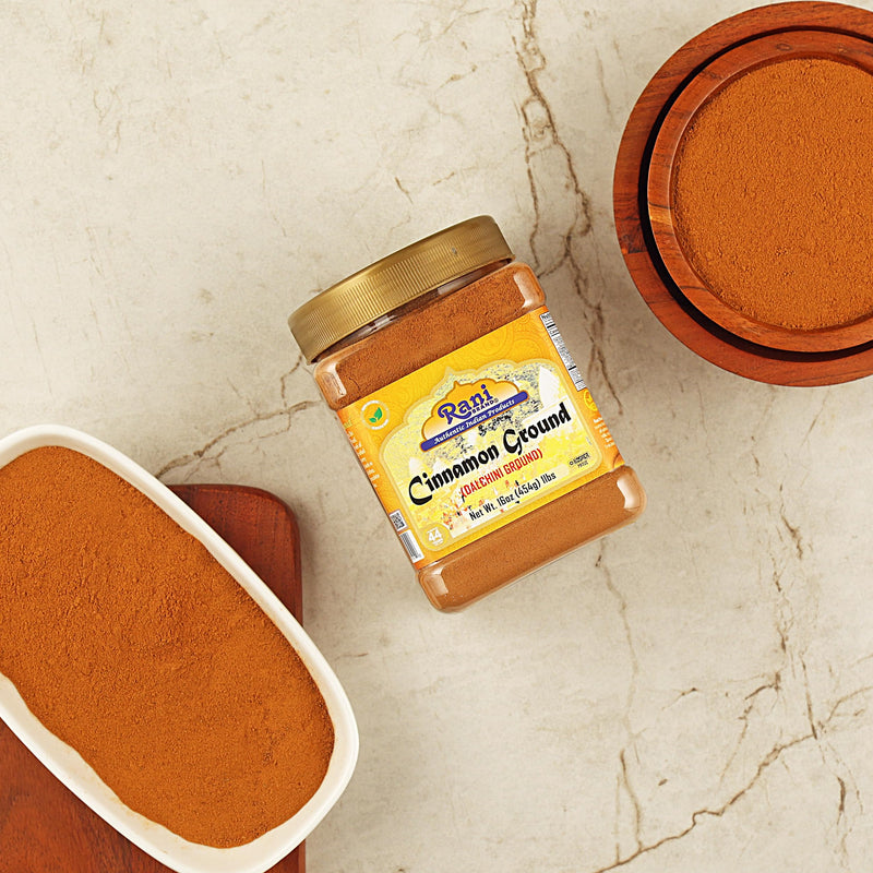 Rani Cinnamon Powder (Ground) Spice 16oz (454g) ~ All Natural, Salt-Free | Vegan | No Colors | Gluten Free Ingredients | NON-GMO | Kosher
