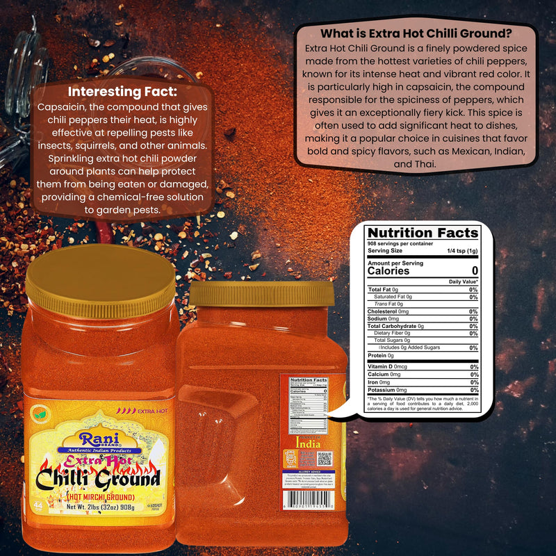Rani Chilli Powder Regular and Extra Hot {19 Sizes Available}
