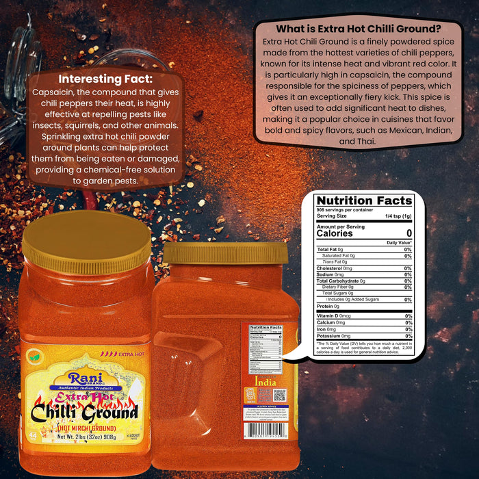 Rani Chilli Powder Regular and Extra Hot {19 Sizes Available}