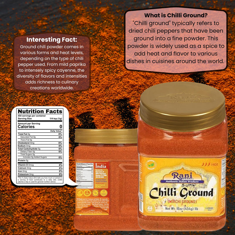 Rani Chilli Powder Regular and Extra Hot {19 Sizes Available}