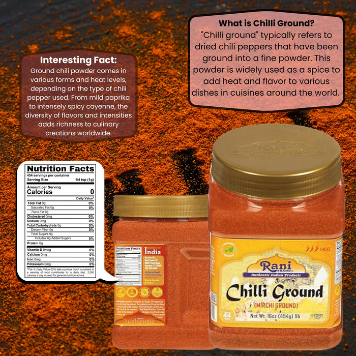 Rani Chilli Powder Regular and Extra Hot {19 Sizes Available}