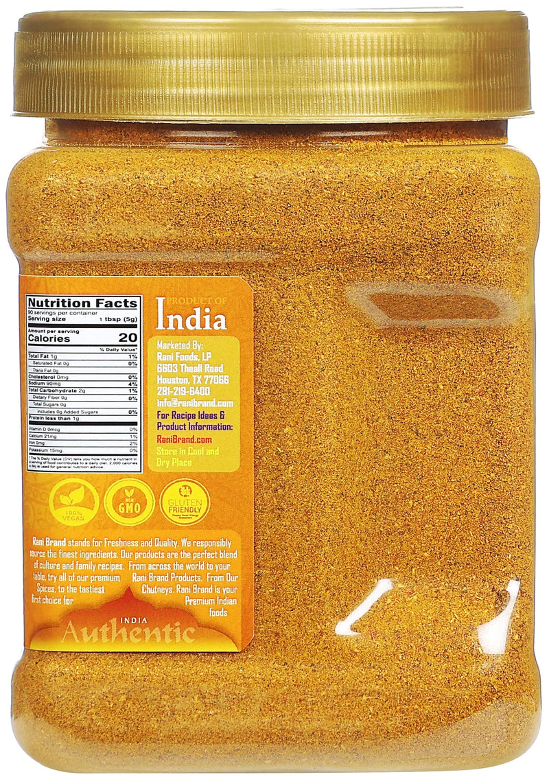 Rani Fish Curry Masala (14-Spice Curry Blend for Fish) 16oz (1lb) 454g PET Jar ~ All Natural | Vegan | Gluten Friendly | NON-GMO | Kosher | Indian Origin
