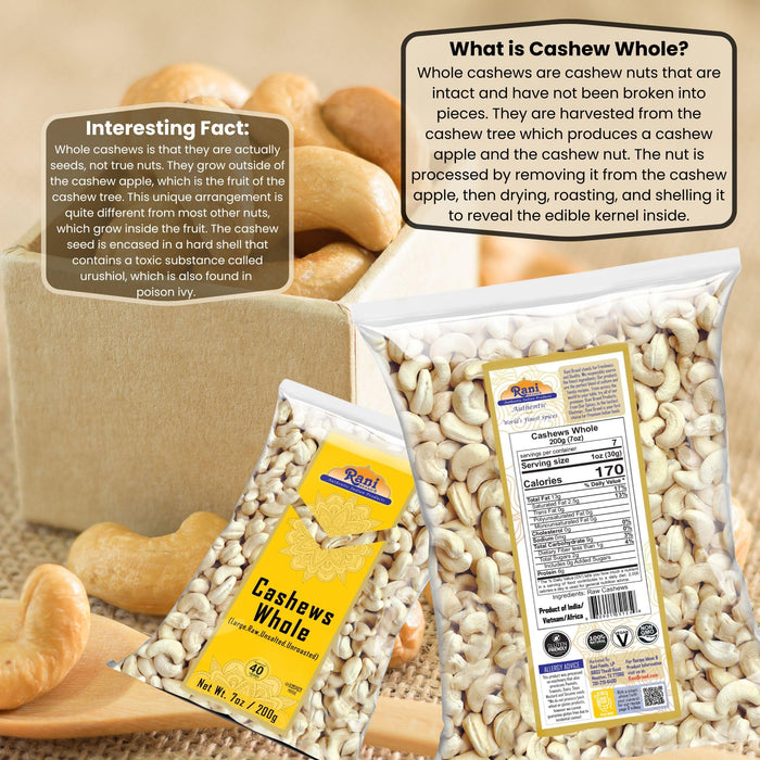 Rani Cashews Whole {5 Sizes Available}
