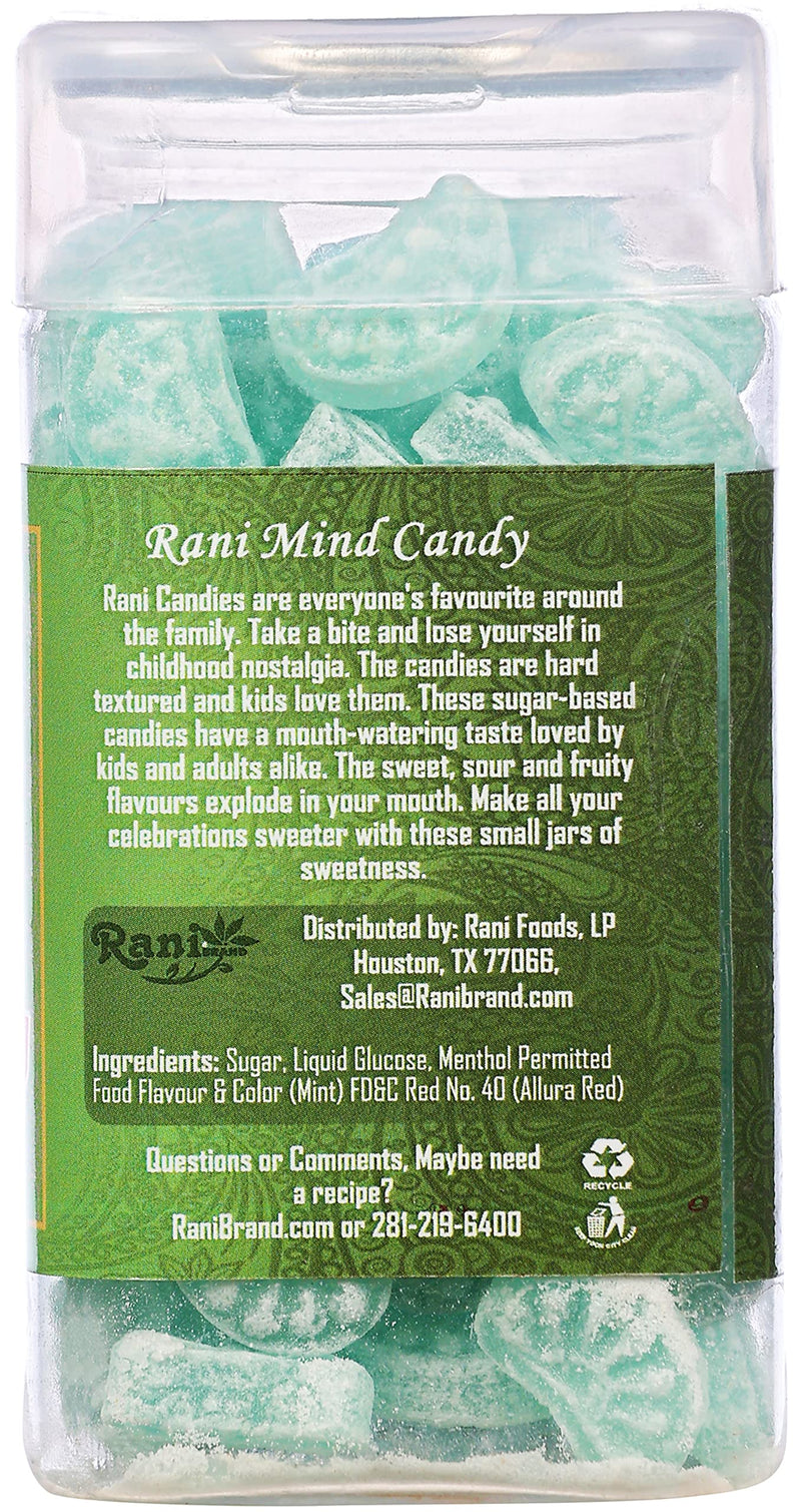 Rani Mint Candy 5.25oz (150g) Vacuum Sealed, Easy Open Top, Resealable Container ~ Indian Tasty Treats | Vegan | Gluten Friendly | NON-GMO | Indian Origin