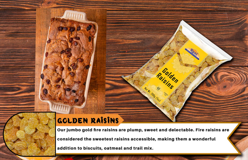 Rani Golden Raisins 7oz (200g) ~ All Natural | Gluten Friendly | NON-GMO | Kosher | Vegan | Product of USA