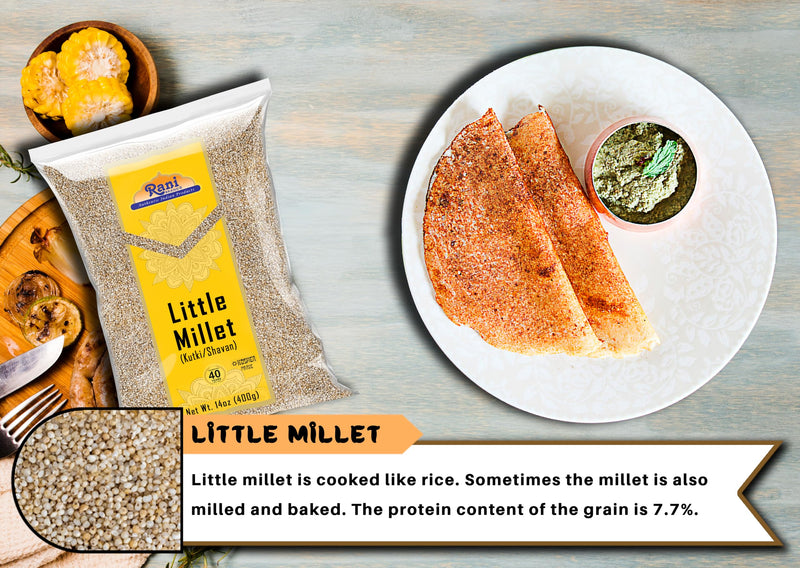 Rani Little Millet (Panicum Sumatrense) Whole Ancient Grain Seeds 14oz (400g) ~ All Natural | Gluten Friendly | NON-GMO | Kosher | Vegan | Indian Origin
