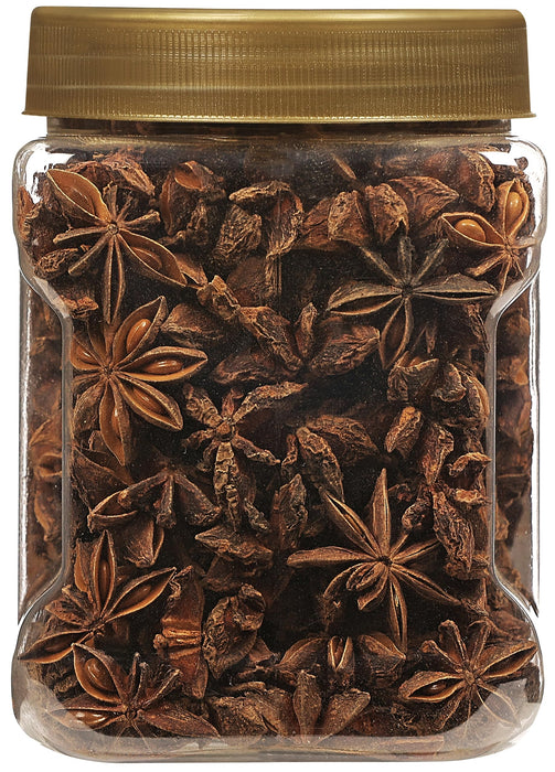 Rani Star Anise Seeds, Whole Pods (Badian Khatai) Spice 5.29oz (150g) PET Jar ~ All Natural | Gluten Friendly | Kosher | Vegan | Whole Chinese Anise Star Sun Dried Spice, Anis Estrella / Illicium Verum, Widely Used for Baking, Drinks, Cooking, and Tea