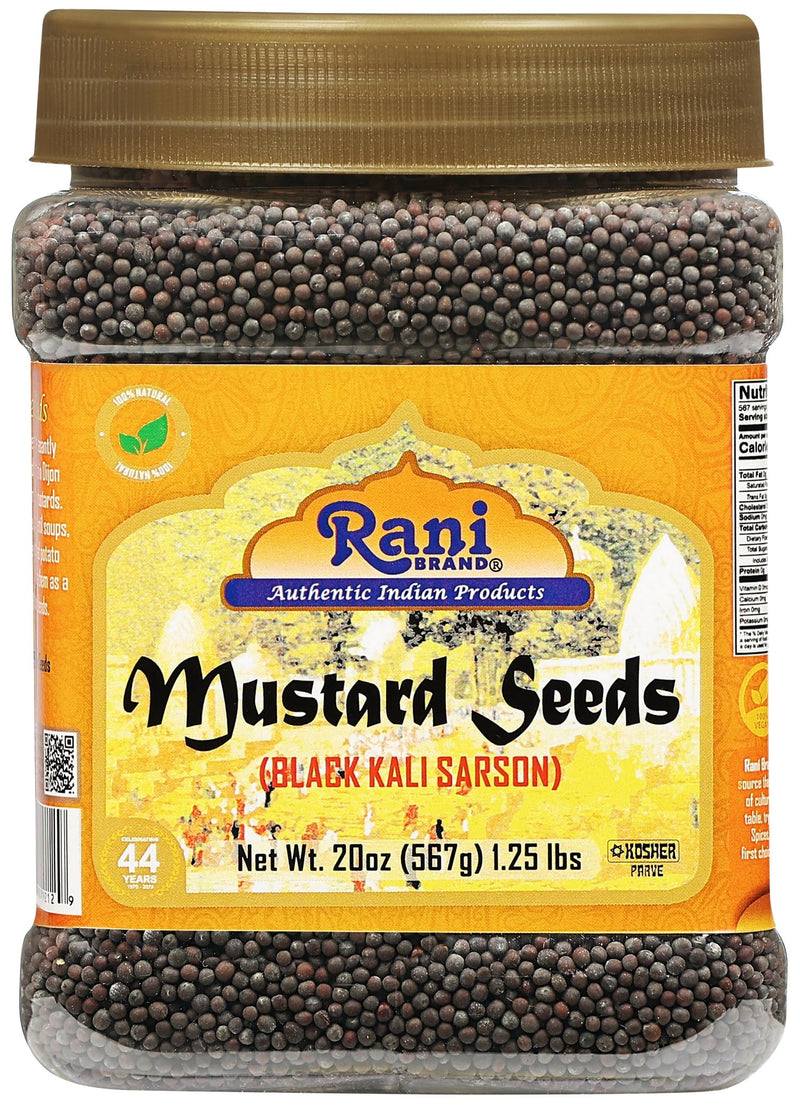 Rani Black Mustard Seeds Whole {10 Sizes Available}