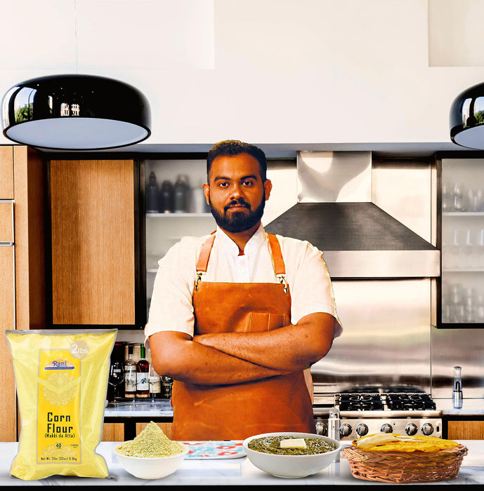 Rani Corn Flour (Makki ka Atta) 32oz (2lbs) 908g Bulk ~ All Natural | Vegan | Gluten Friendly | NON-GMO | Kosher | Indian Origin