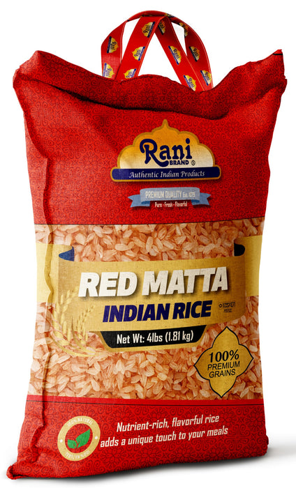 Rani Red Matta Indian Rice 64oz (4lbs) 1.81kg Cloth Bag ~ All Natural | Gluten Friendly | Vegan | Kosher | Export Quality | Indian Origin
