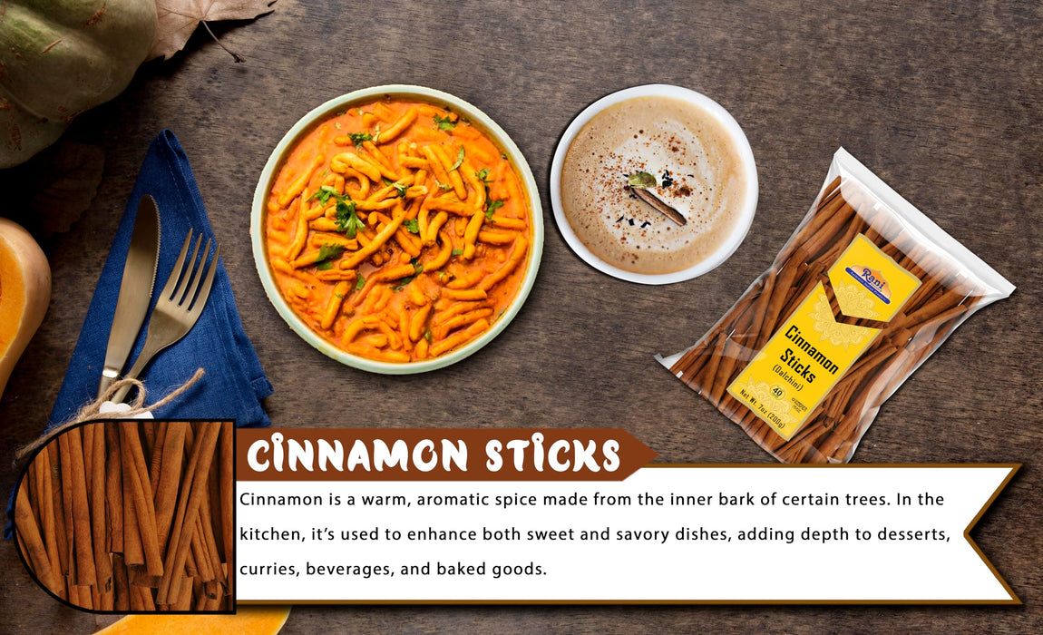 Rani Cinnamon Sticks 7oz (200g) - 36-44 Sticks - Strong Aroma, Perfect for Baking, Cooking & Beverages | 3+ Inches Length - Cassia Saigon Cinnamon from Vietnam | Kosher