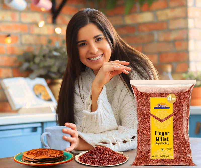 Rani Ragi Finger Millet (Eleusine Coracana) Whole Ancient Grain Seeds~ All Natural | Gluten Free Ingredients | NON-GMO | Vegan | Indian Origin