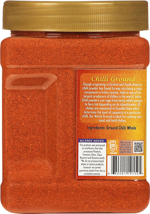 Rani Chilli Powder (Mirchi) Ground Indian Spice 16oz (1lb) 454g PET Jar ~ All Natural | Salt-Free | Vegan | No Colors | Gluten Friendly | NON-GMO | Kosher | Indian Origin