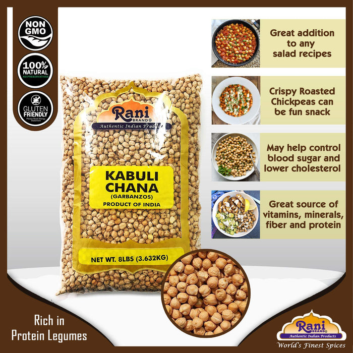 Rani Garbanzo Beans (Kabuli Chana) {4 Sizes Available}